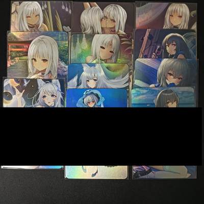 花开卡拍第46期（11月9号周日截拍，品控勿拍!!!拍品不寄存，运费5元，自制卡难免瑕疵，可能存在轻微撞角爆边等出厂瑕疵，品控介意勿拍！） - 宁缺卡牌 碧蓝航线 11张 折光彩闪