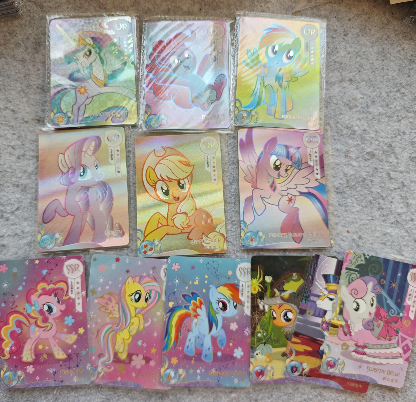 【随心含颖卡拍50期】卡游/集卡社/卡卡沃 抽卡机专场拍卖【无佣金】 小马宝莉ur卡➕ssr卡一共11张