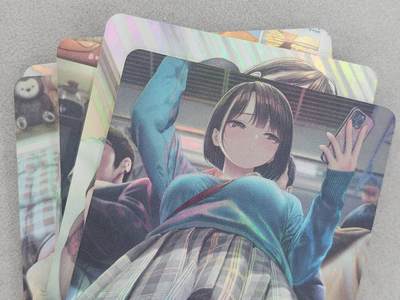 龙虎卡牌第六二场 百里霸场 （无佣金，周六结拍，欢迎送拍） - 彩闪9张 少女物语一套9张（非常好看）