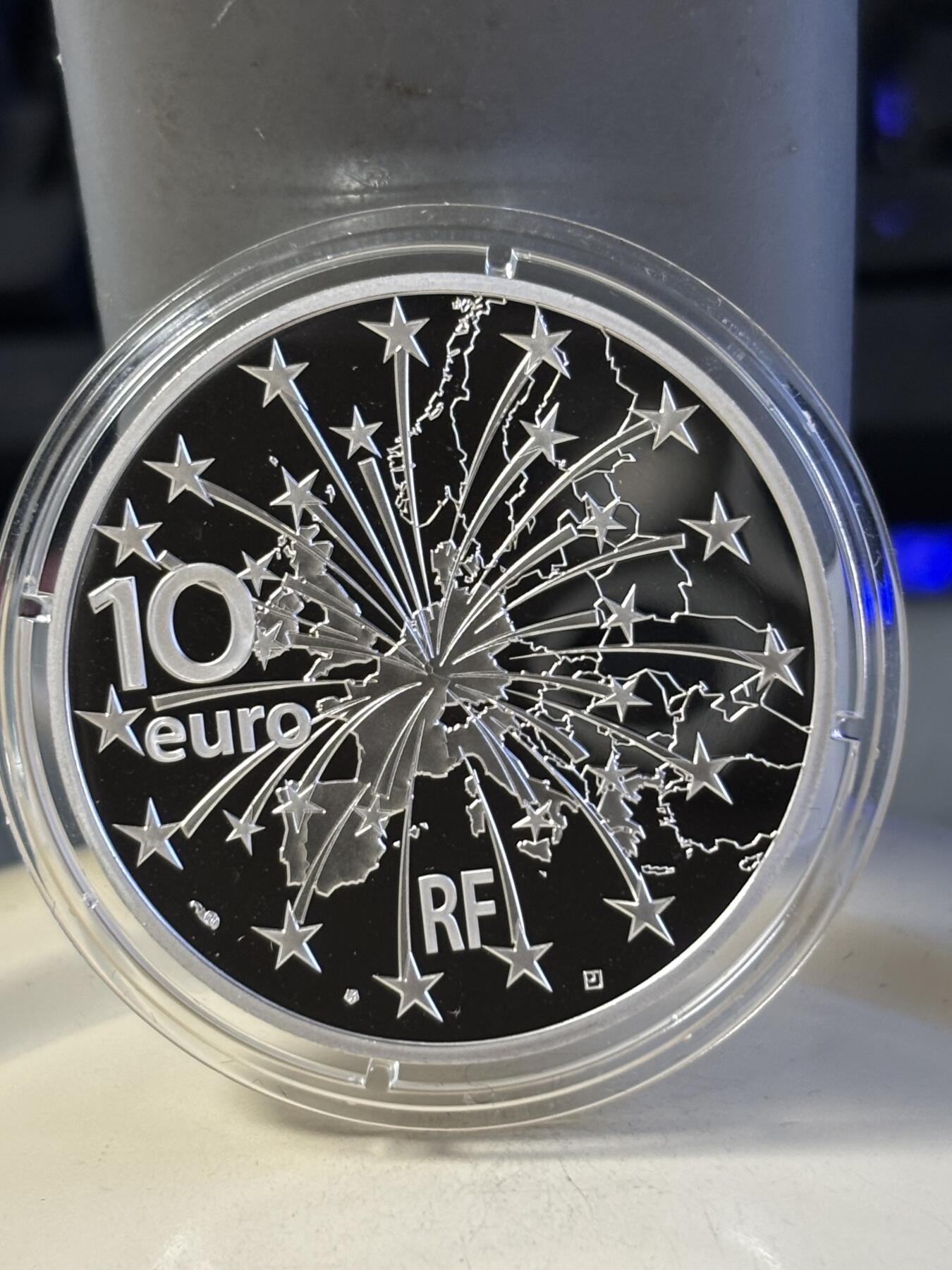 第181期拍卖 法国2018年法德条约纪念银币，22.2克