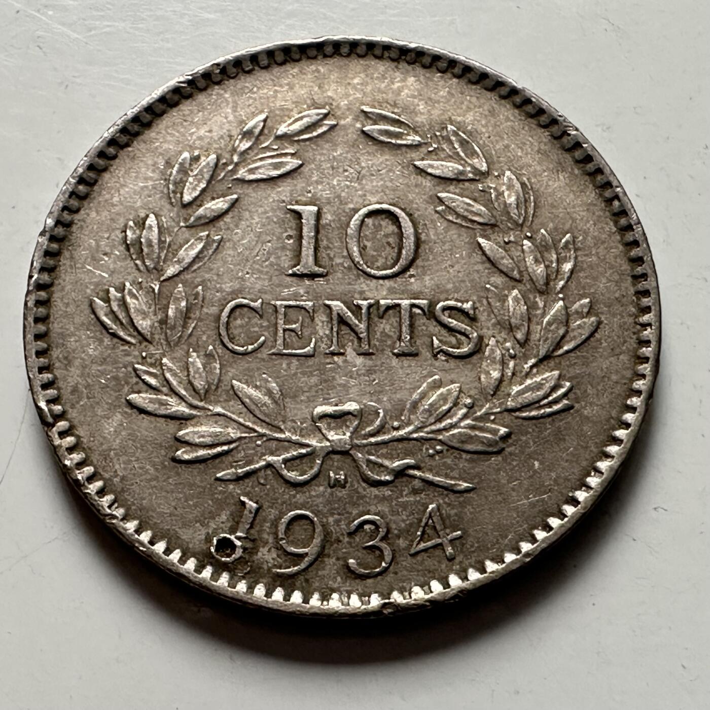 🌹外币初藏🌹🐯2025年第125场  每周二四六晚8️⃣点 接代拍 沙捞越1934年十分 有未穿小孔