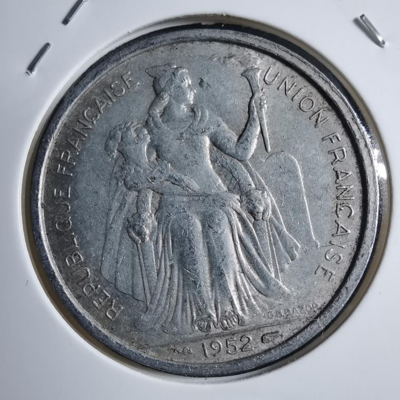 沼泽如烟--第894场 法属新喀里多尼亚1952年5法郎