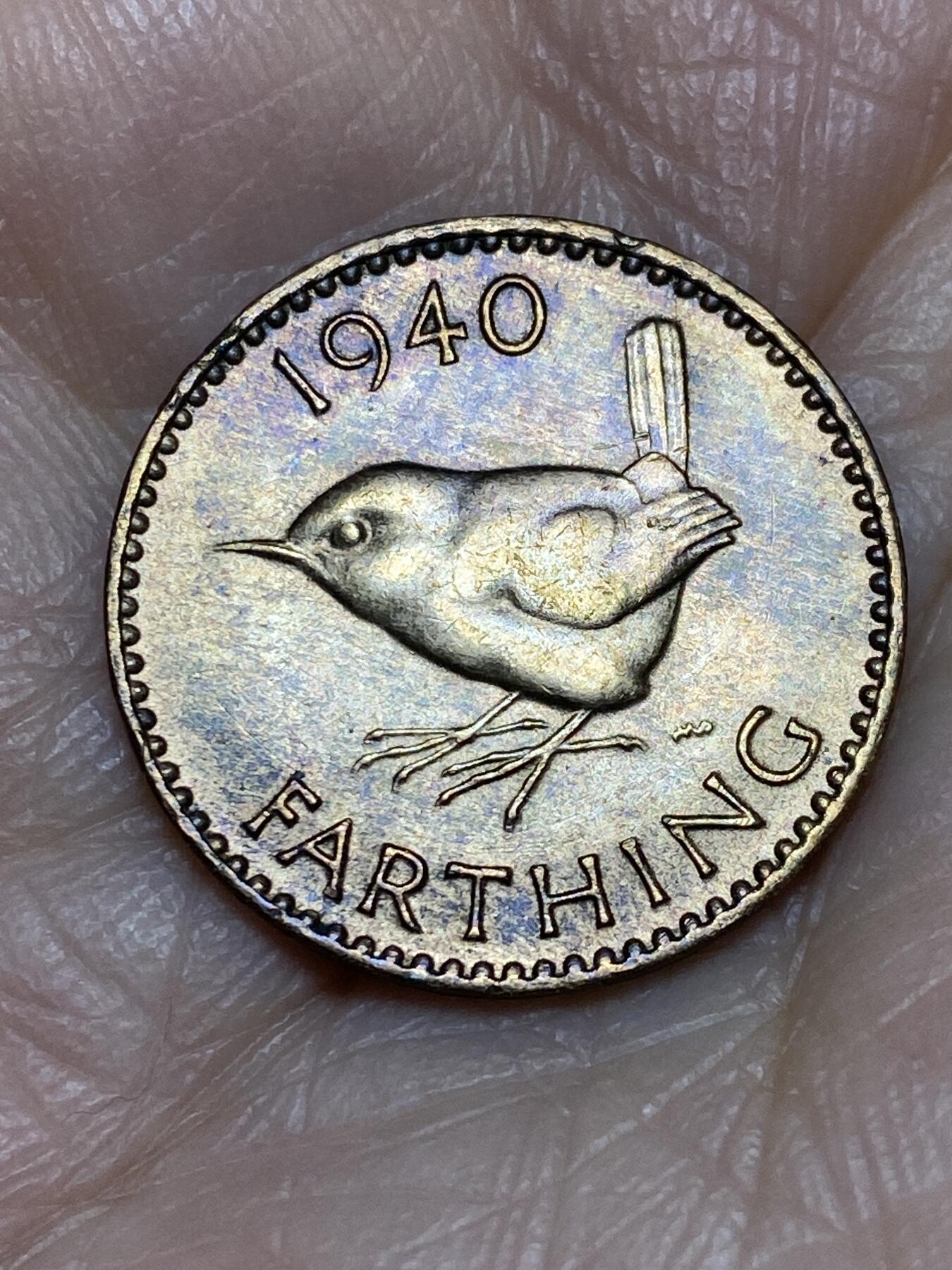 2025年第一百二十五场(总第一百五十一场）外国好品散币(免佣金) 英国🇬🇧1940年1法新(乔治六世第一版)