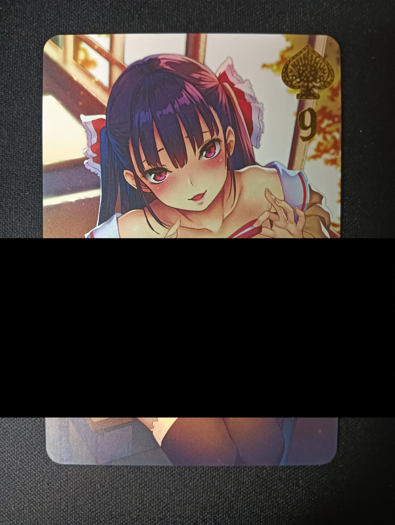 花开卡拍第46期（11月9号周日截拍，品控勿拍!!!拍品不寄存，运费5元，自制卡难免瑕疵，可能存在轻微撞角爆边等出厂瑕疵，品控介意勿拍！） 玩卡秀 艺术卡 美少女 1张 彩闪