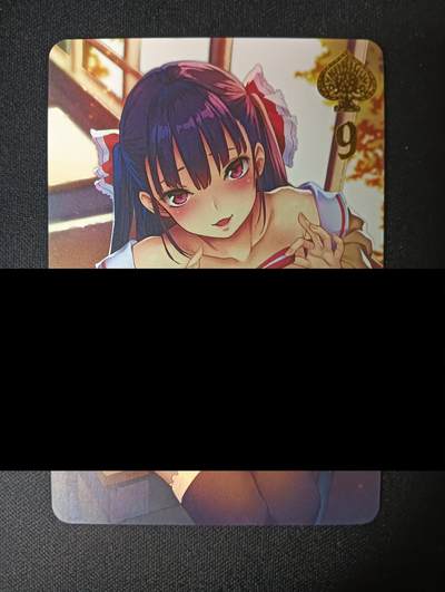 花开卡拍第46期（11月9号周日截拍，品控勿拍!!!拍品不寄存，运费5元，自制卡难免瑕疵，可能存在轻微撞角爆边等出厂瑕疵，品控介意勿拍！） - 玩卡秀 艺术卡 美少女 1张 彩闪