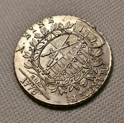 甄臻铺-世界币章拍卖（第38期）立冬小精品场，送拍享返佣金等优惠多多 德国 1778年 萨克森 泰勒大银币 双面深打