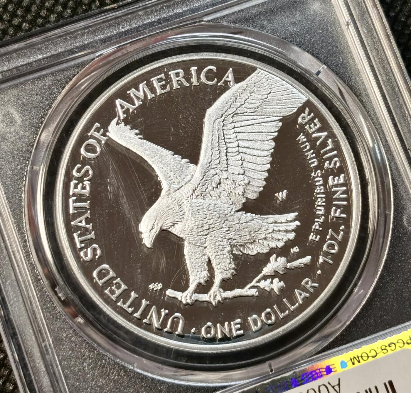 甄臻铺-世界币章拍卖（第38期）立冬小精品场，送拍享返佣金等优惠多多 PCGS-PR70DCAM 美国2024年W厂行走女神一元，满分无瑕