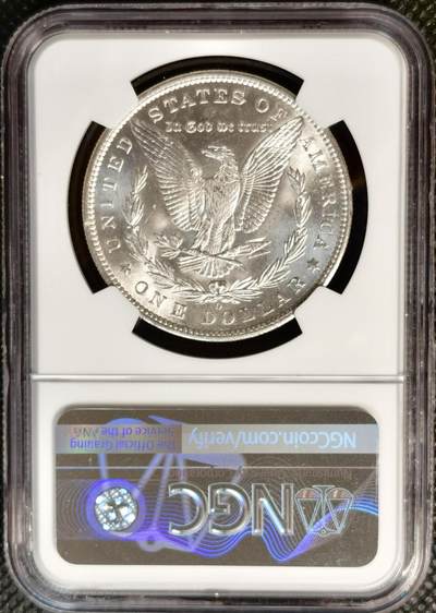 甄臻铺-世界币章拍卖（第38期）立冬小精品场，送拍享返佣金等优惠多多 NGC-MS64 美国1885年O版摩根一元银币