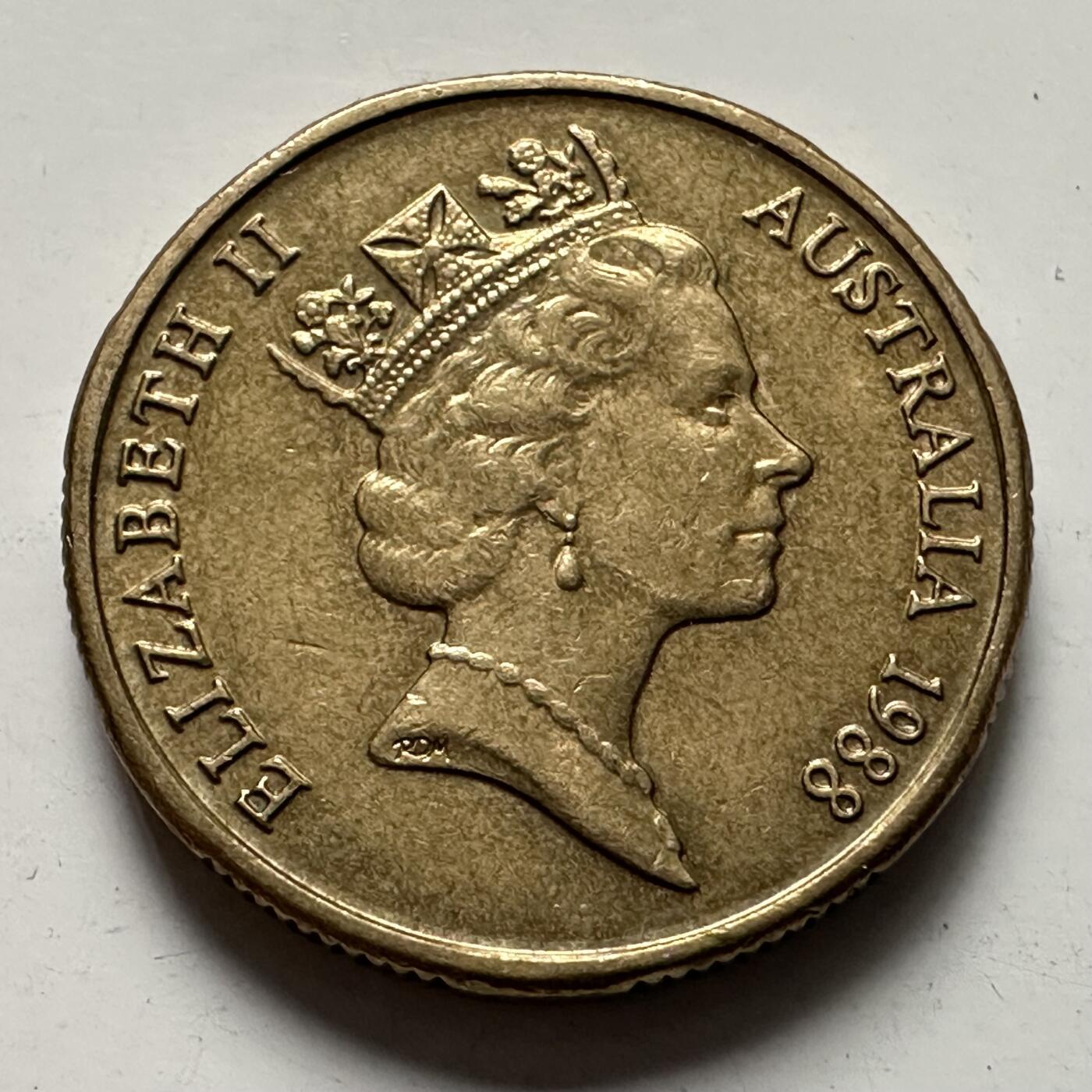 🌹外币初藏🌹🐯2025年第125场  每周二四六晚8️⃣点 接代拍 澳大利亚1988年¥1纪念币