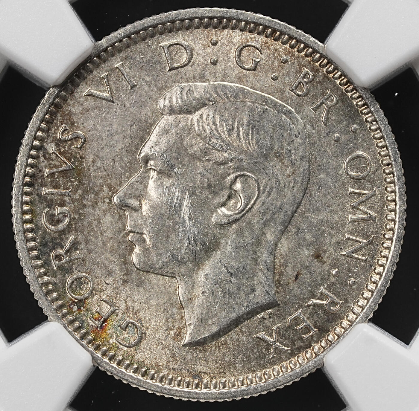 修遠堂世界钱币第九十二期 NGC MS63 1938年英国6便士银币