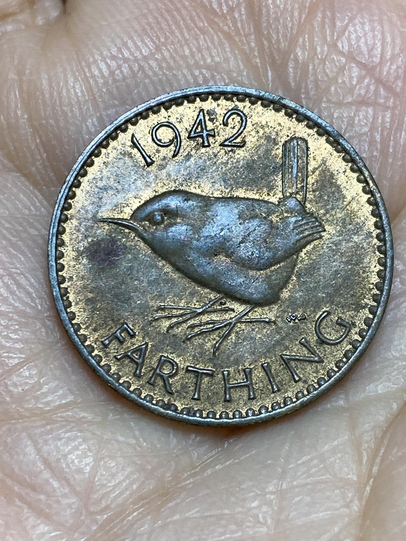 2025年第一百二十五场(总第一百五十一场）外国好品散币(免佣金) 英国🇬🇧1942年1法新(乔治六世第一版)