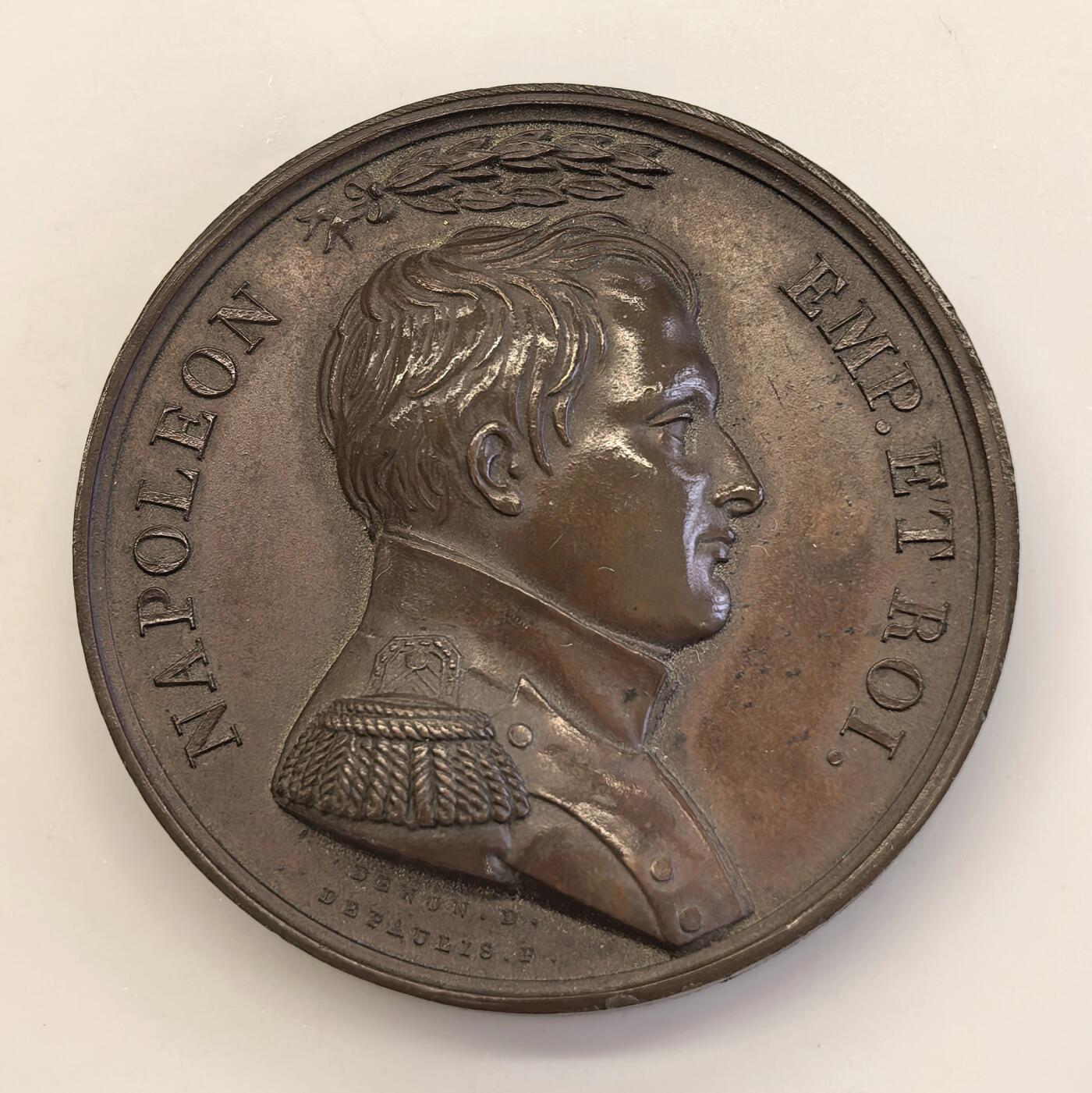 博洋堂“物美丰成”11月精品专场暨第145期（全场包邮） 法国1813年拿破仑铜章，LUTZEN战役纪念铜章，品相不错，40mm直径。