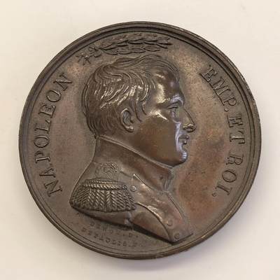 博洋堂“物美丰成”11月精品专场暨第145期（全场包邮） - 法国1813年拿破仑铜章，LUTZEN战役纪念铜章，品相不错，40mm直径。