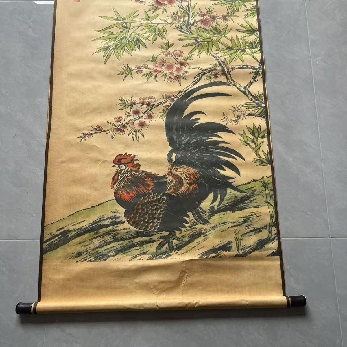 听雨轩（19）仿古装饰画专场 齐白石 富贵大吉 （仿古装饰画）