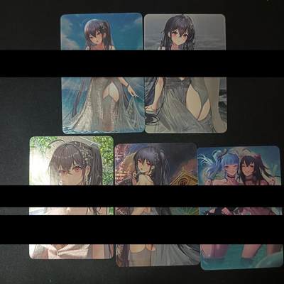 花开卡拍第46期（11月9号周日截拍，品控勿拍!!!拍品不寄存，运费5元，自制卡难免瑕疵，可能存在轻微撞角爆边等出厂瑕疵，品控介意勿拍！） - 宁缺卡牌 碧蓝航线 大凤 5张 粗闪