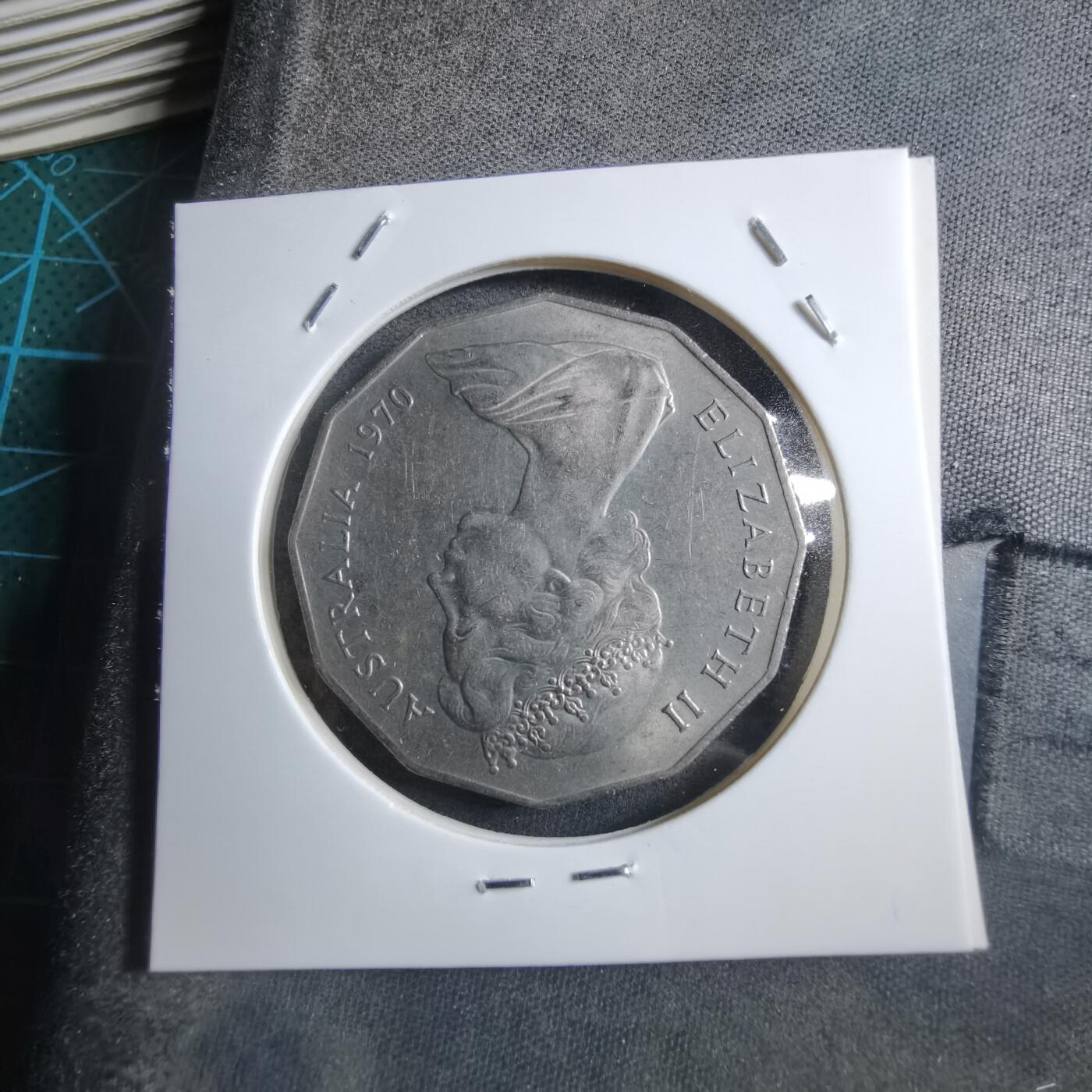 沼泽如烟--第894场 澳大利亚1970年50分纪念币