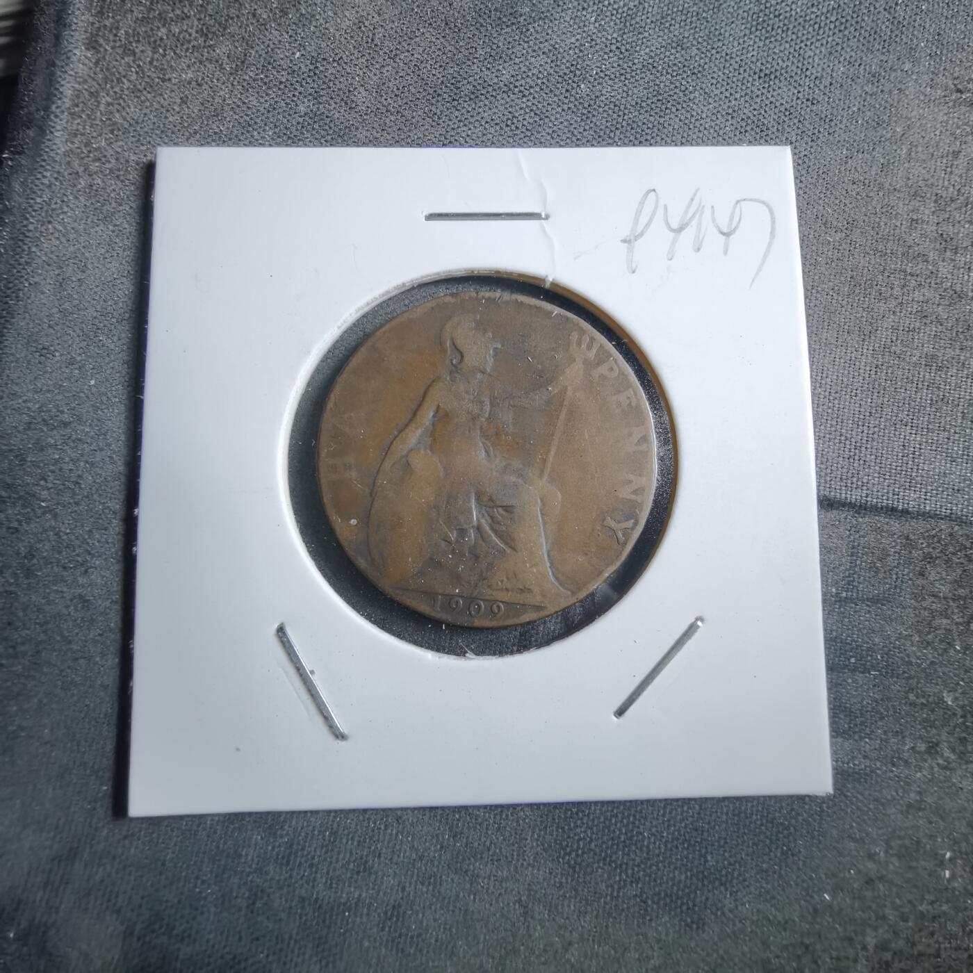 沼泽如烟--第894场 英国1909年半便士