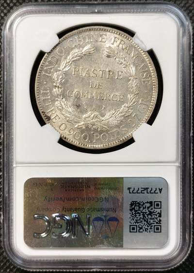 甄臻铺-世界币章拍卖（第38期）立冬小精品场，送拍享返佣金等优惠多多 NGC-MS61 1906年法属印度支那座洋银币 经典的贸易币品种 小特年 转光丝滑 细节还不错 
