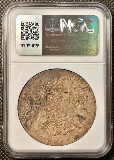 甄臻铺-世界币章拍卖（第38期）立冬小精品场，送拍享返佣金等优惠多多 NGC-AU 荷兰1779年荷兰省马剑1杜卡特大银币 省份少见，非常见的乌特勒支省，原味无洗味道好，值得收藏，会保养的也可以适当保养重评