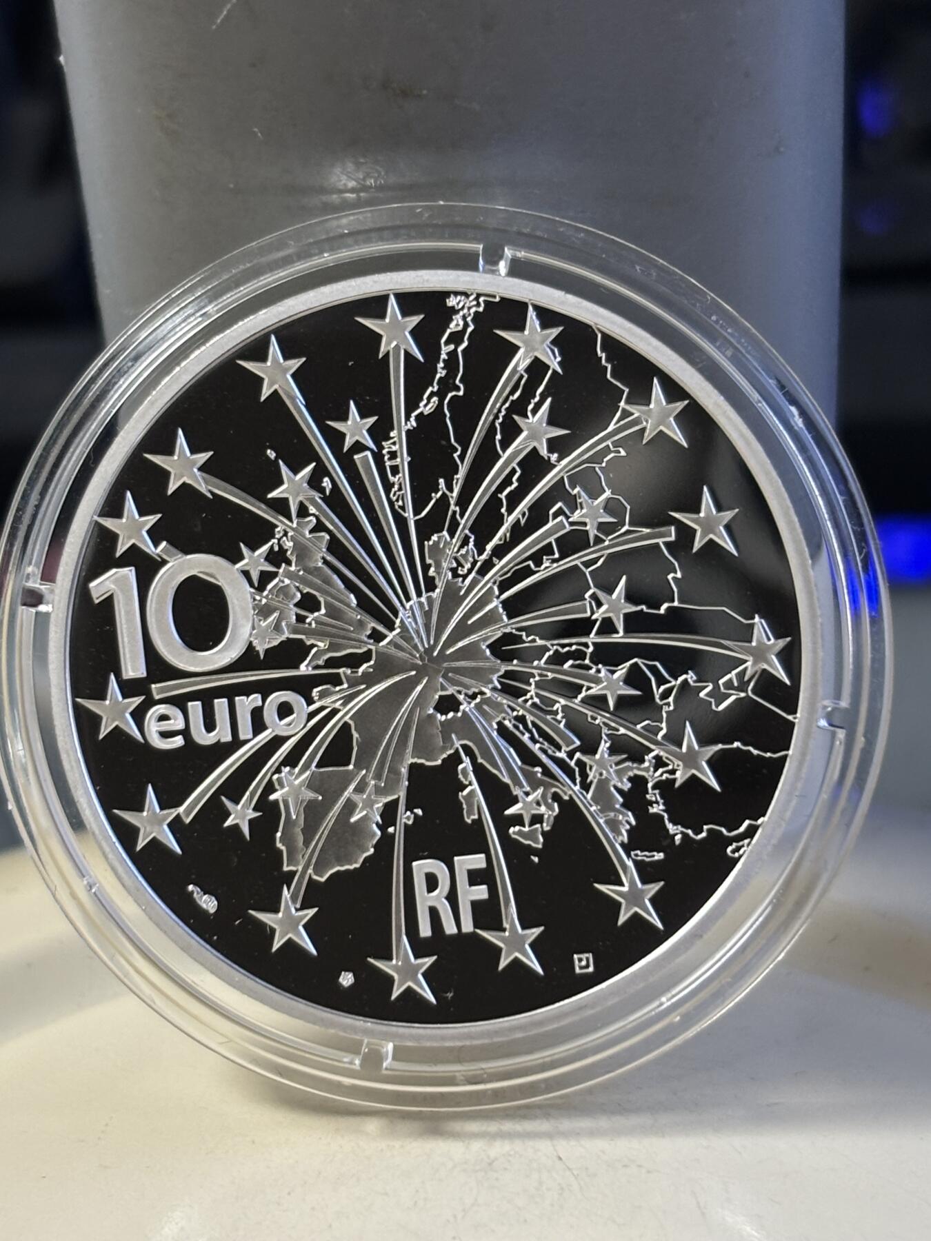 第181期拍卖 法国2018年法德条约纪念银币，22.2克