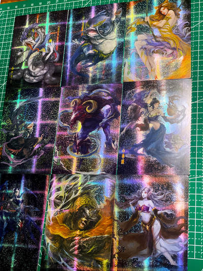 显眼宝36期 11月12日晚21:50截拍 佣金1起 可寄存～ - 雕星 妖怪志 散配27张 内含4张女妖怪卡 23张妖怪卡 包含黑熊精 具体看图 纱闪 27张 非全套 63*88