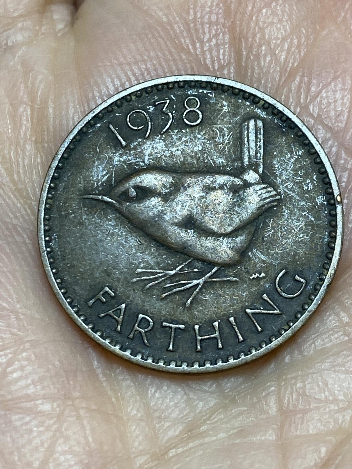 2025年第一百二十五场(总第一百五十一场）外国好品散币(免佣金) 英国🇬🇧1938年1法新(乔治六世第一版)