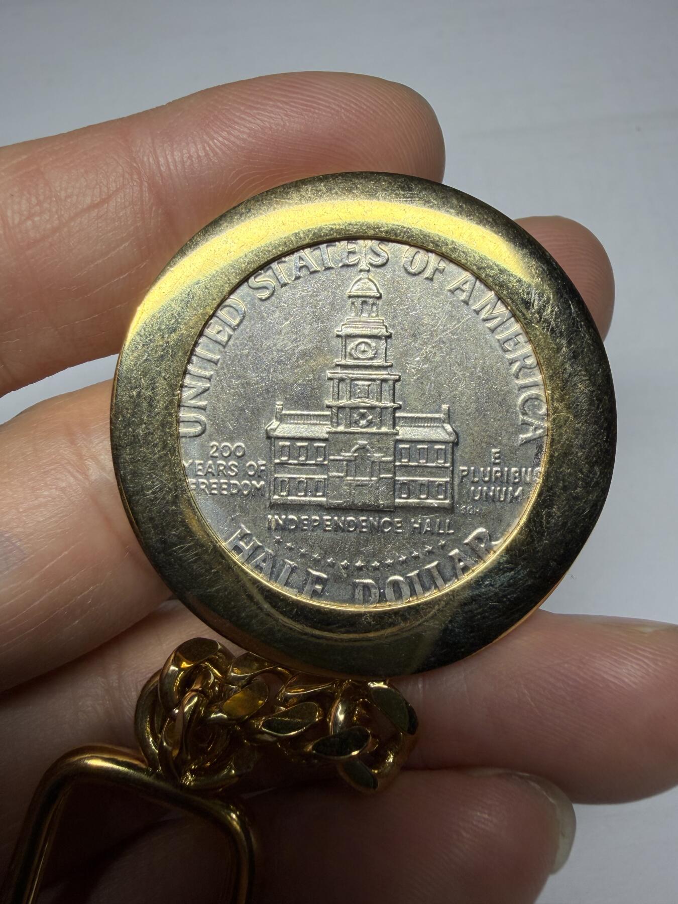 2025年集古藏今外币拍卖第十期-第4场—（总第284拍），可以寄存60天，满160元包邮。 半美元挂件