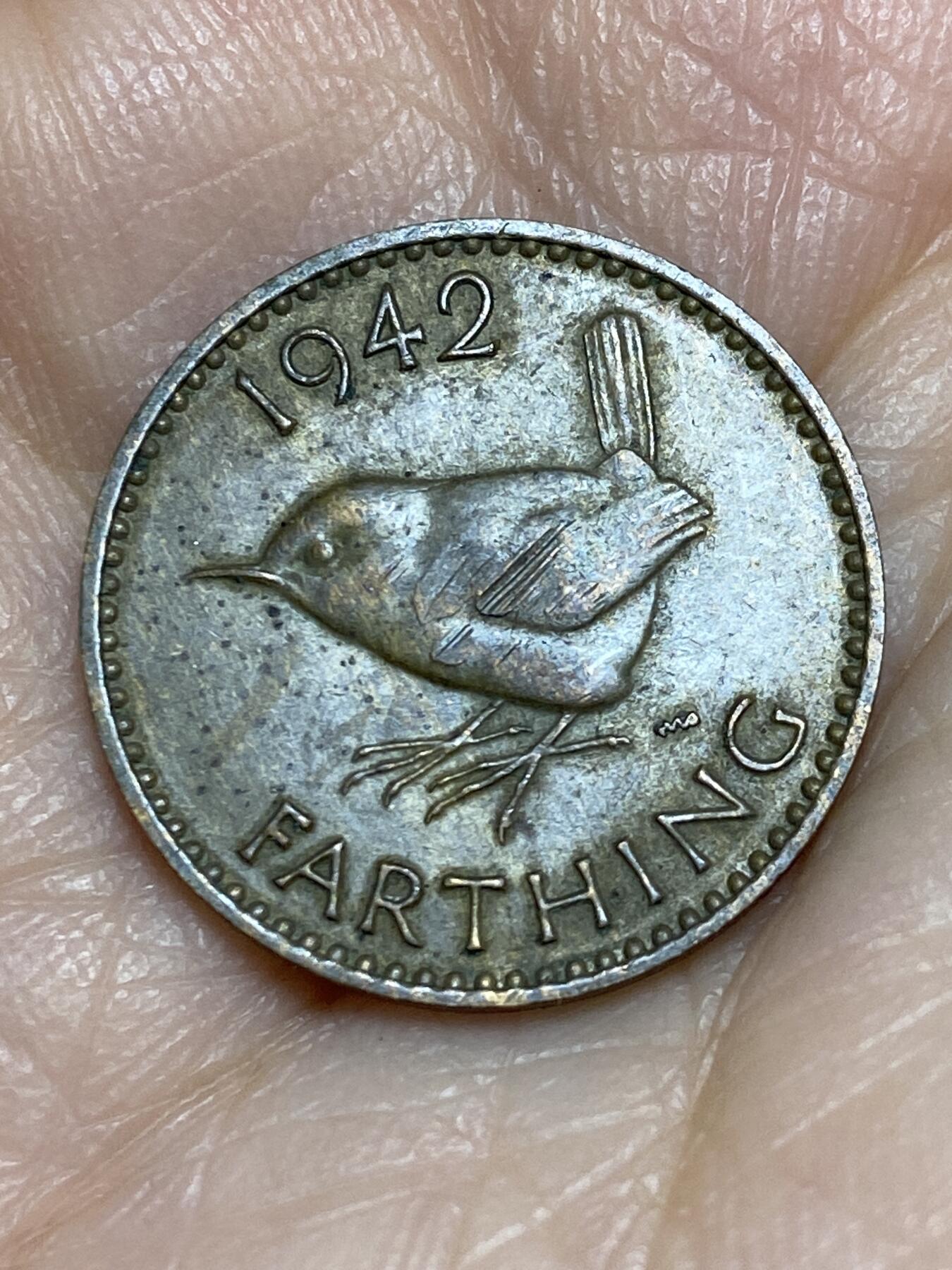 2025年第一百二十五场(总第一百五十一场）外国好品散币(免佣金) 英国🇬🇧1942年1法新(乔治六世第一版)