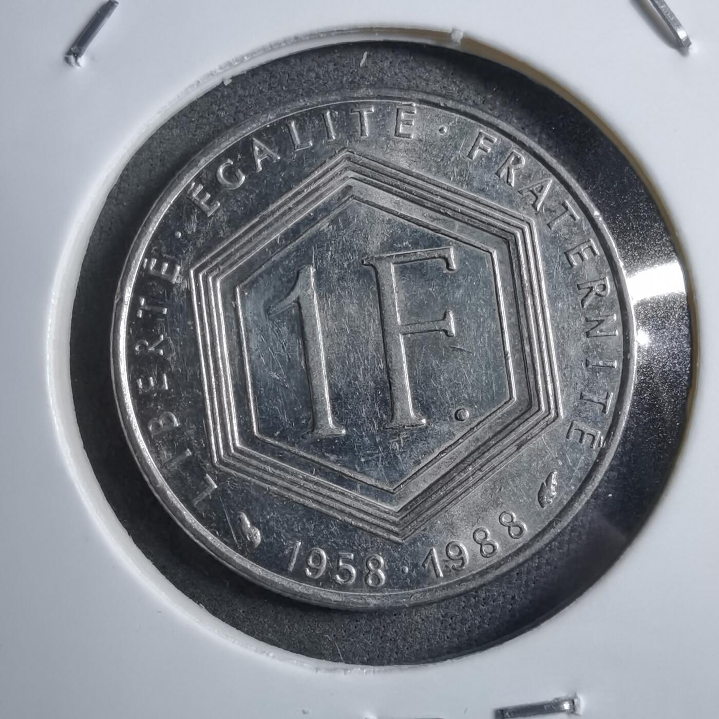 沼泽如烟--第894场 法国1988年1法郎