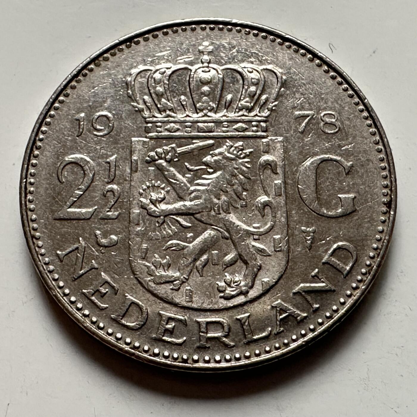 🌹外币初藏🌹🐯2025年第125场  每周二四六晚8️⃣点 接代拍 荷兰1978年2.5盾