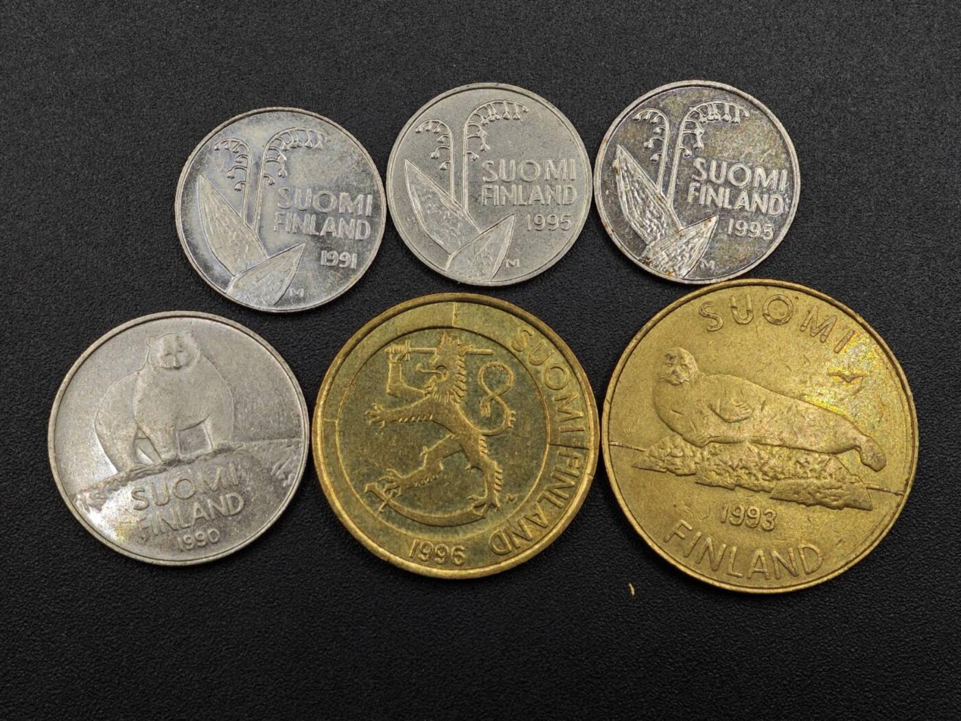 【淘币小摊】实时拍第七百九十一拍   散币纸币套币场   满百包邮可预留二周 每周一统一发货   芬兰6枚