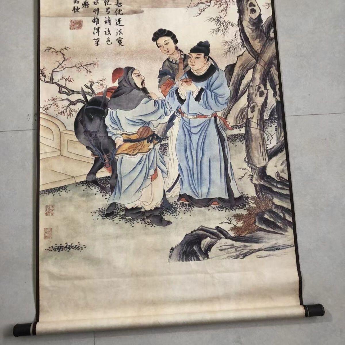 听雨轩（19）仿古装饰画专场 仇英 辞行图（仿古装饰画）约70*130cm