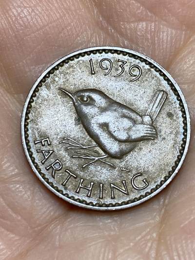 2025年第一百二十五场(总第一百五十一场）外国好品散币(免佣金) - 英国🇬🇧1939年1法新(乔治六世第一版)