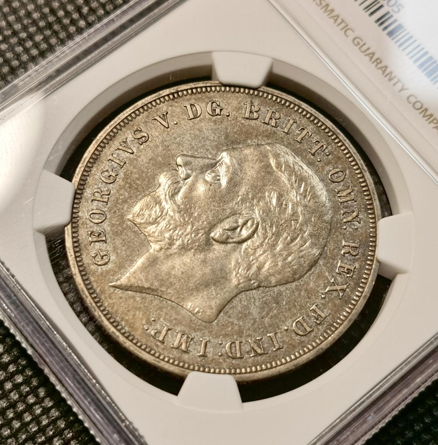 甄臻铺-世界币章拍卖（第38期）立冬小精品场，送拍享返佣金等优惠多多 NGC-SP63 1935年英国乔治五世木马剑银币，精打工艺，非MS流通版，包浆温润自然