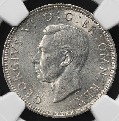 修遠堂世界钱币第九十二期 - NGC MS63 1939年英国1先令银币  苏格兰徽章版