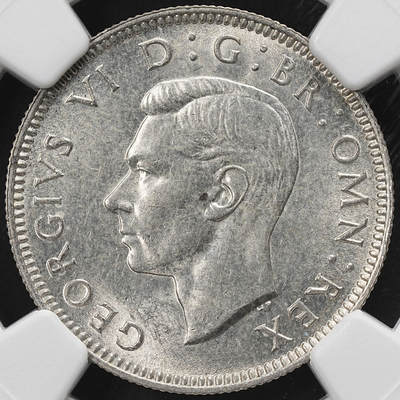 修遠堂世界钱币第九十二期 - NGC MS63 1942年英国1先令银币