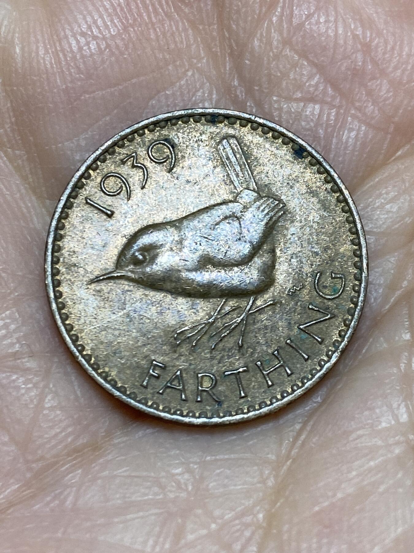 2025年第一百二十五场(总第一百五十一场）外国好品散币(免佣金) 英国🇬🇧1939年1法新(乔治六世第一版)