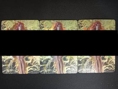 花开卡拍第46期（11月9号周日截拍，品控勿拍!!!拍品不寄存，运费5元，自制卡难免瑕疵，可能存在轻微撞角爆边等出厂瑕疵，品控介意勿拍！） - 艺术卡 梅琳娜 三宫，彩闪2张纱布闪1张