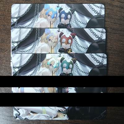 花开卡拍第46期（11月9号周日截拍，品控勿拍!!!拍品不寄存，运费5元，自制卡难免瑕疵，可能存在轻微撞角爆边等出厂瑕疵，品控介意勿拍！） - FGO 黑白贞德 3宫 彩闪