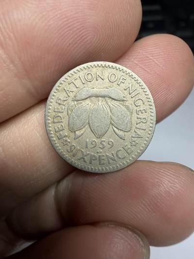 2025年集古藏今外币拍卖第十期-第3场—（总第283拍），可以寄存60天，满160元包邮。 - 1959年英属尼日利亚6便士