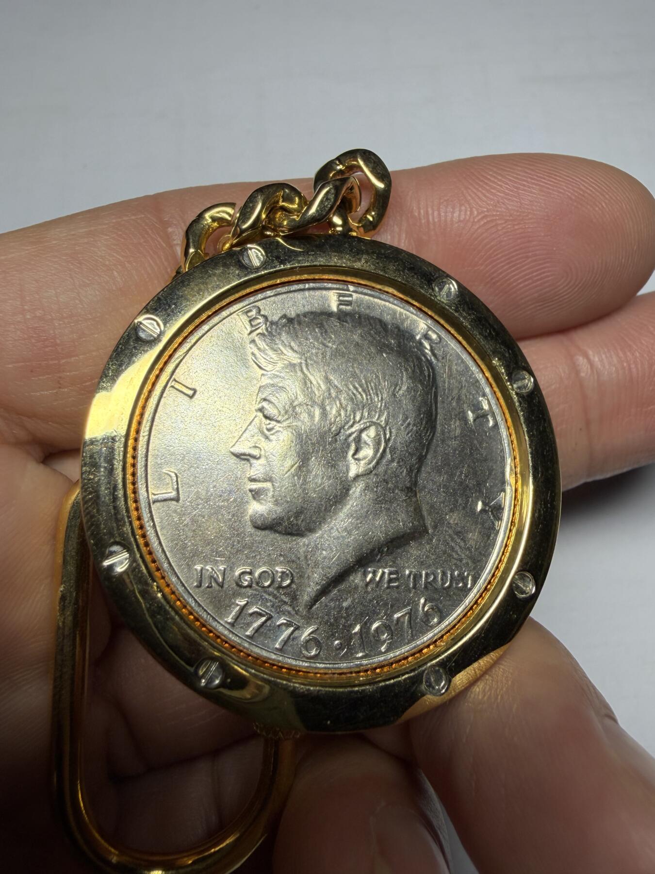 2025年集古藏今外币拍卖第十期-第4场—（总第284拍），可以寄存60天，满160元包邮。 半美元挂件