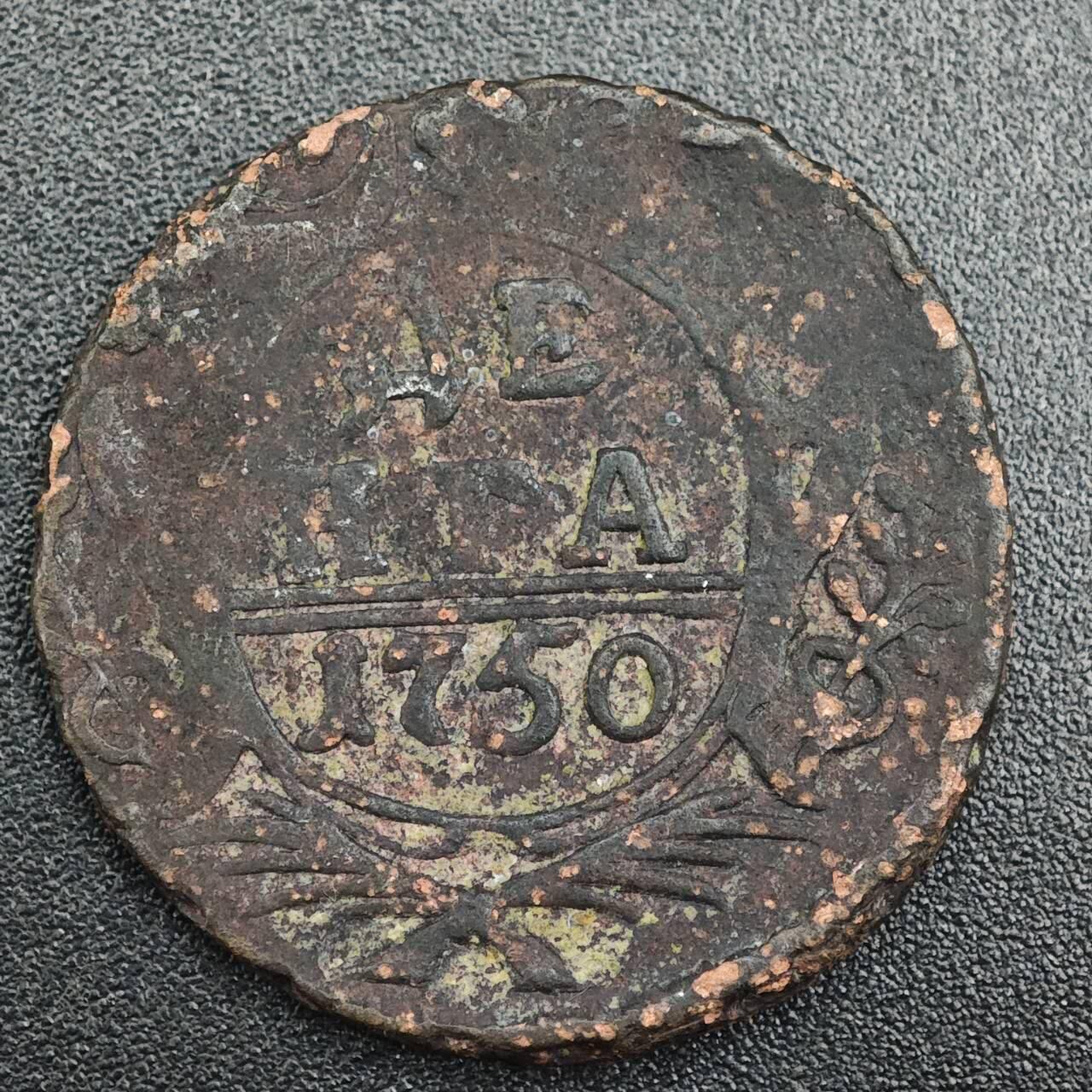 【淘币小摊】实时拍第七百九十一拍   散币纸币套币场   满百包邮可预留二周 每周一统一发货   沙俄1750年1/2戈比双头鹰铜币