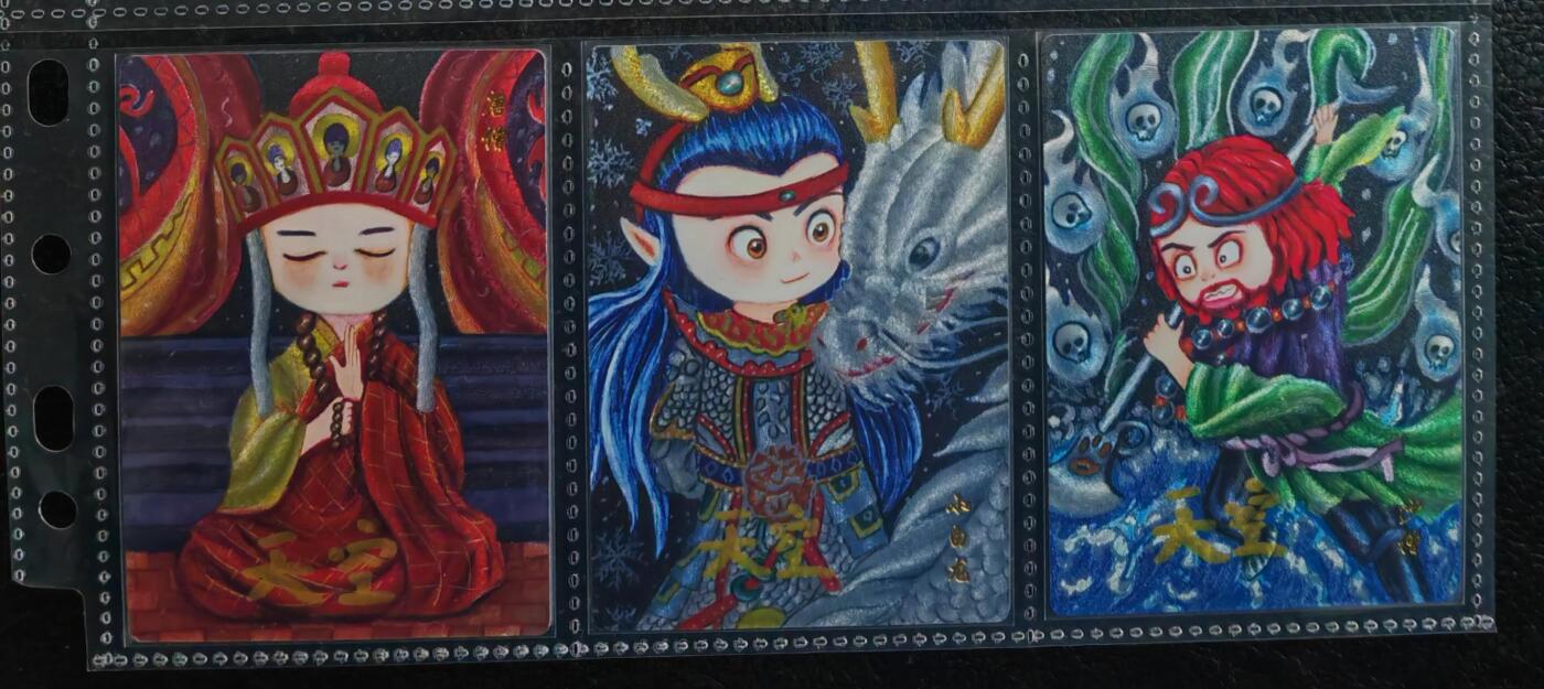 阳大大卡牌拍卖第81期（持续收拍品，周六晚上九点截拍，进群福利早知道） 【亲签卡】山河潮玩 天空 西游取经人 唐僧+白龙马+沙和尚 3张亲签