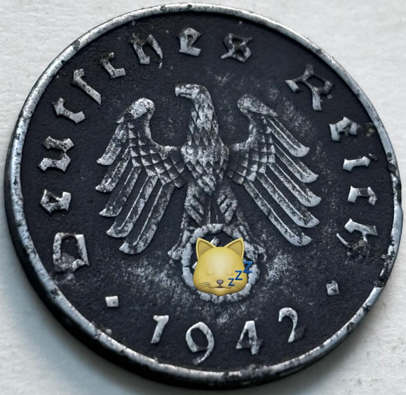 文馨钱币收藏第 279 场，银币，纪念铜章场 长期接收代拍品 1942 年德三 10 芬尼，第三版 A 厂