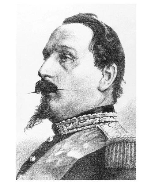 法国1867年 拿破仑三世+天使地球高浮雕精制大铜章 50MM