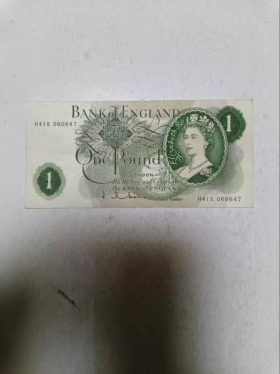 【20251110】非全新纸币第302场 - 英国C序列1镑
