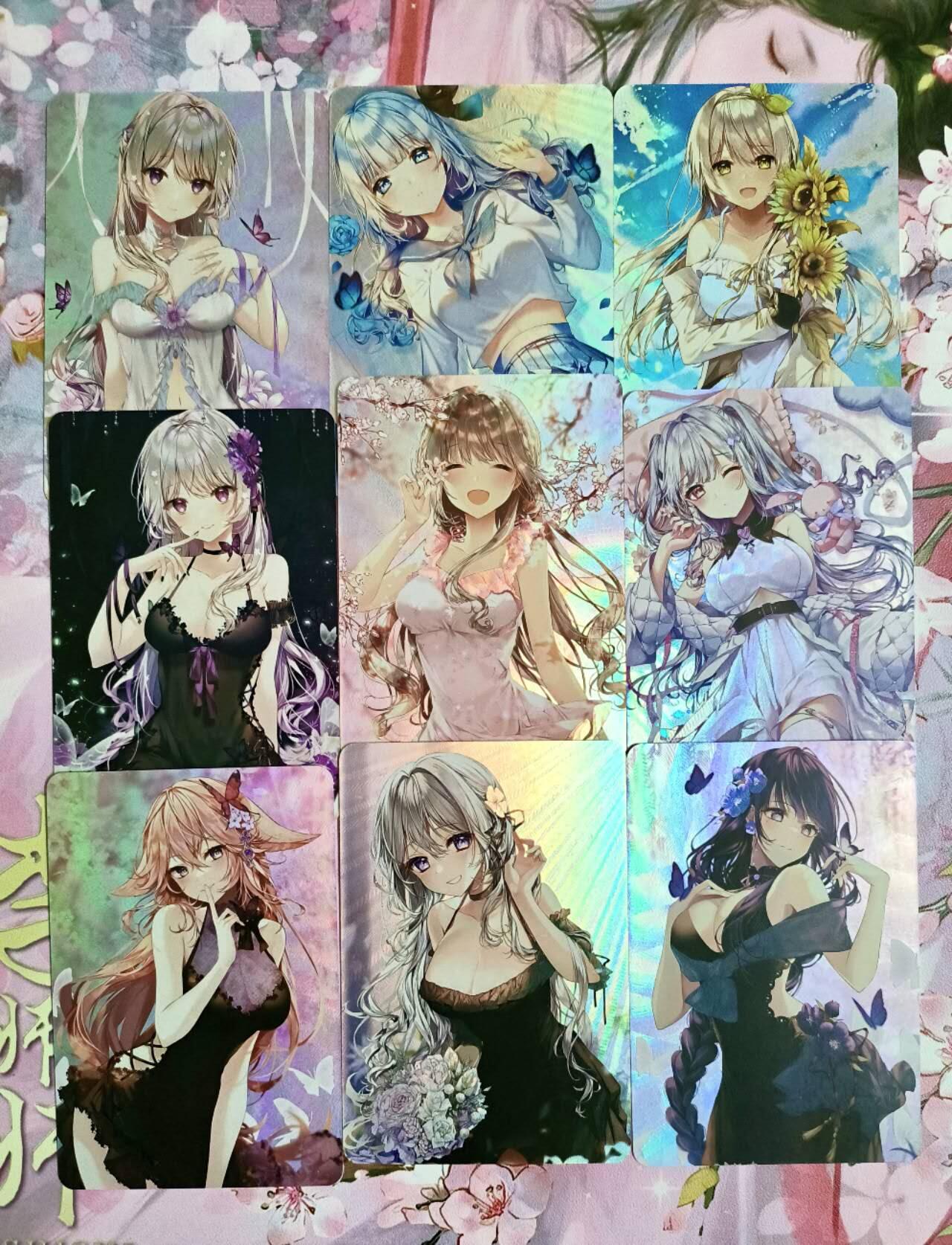 龙虎卡牌第六二场 百里霸场 （无佣金，周六结拍，欢迎送拍） 彩闪9张 阳光少女一套（非常好看）