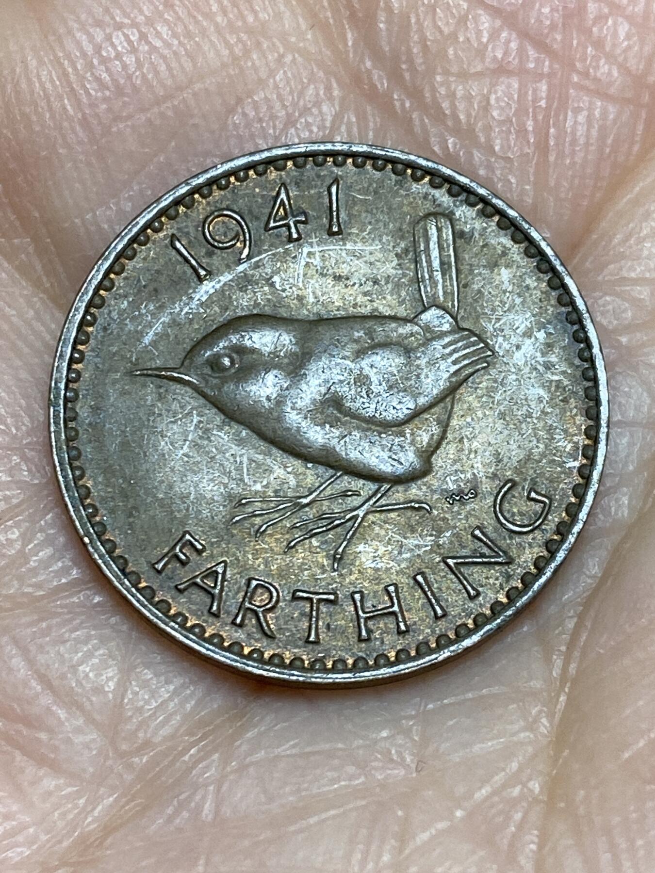 2025年第一百二十五场(总第一百五十一场）外国好品散币(免佣金) 英国🇬🇧1941年1法新(乔治六世第一版)