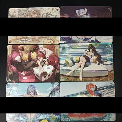 花开卡拍第46期（11月9号周日截拍，品控勿拍!!!拍品不寄存，运费5元，自制卡难免瑕疵，可能存在轻微撞角爆边等出厂瑕疵，品控介意勿拍！） - 墨卡牌 碧蓝航线夏日套