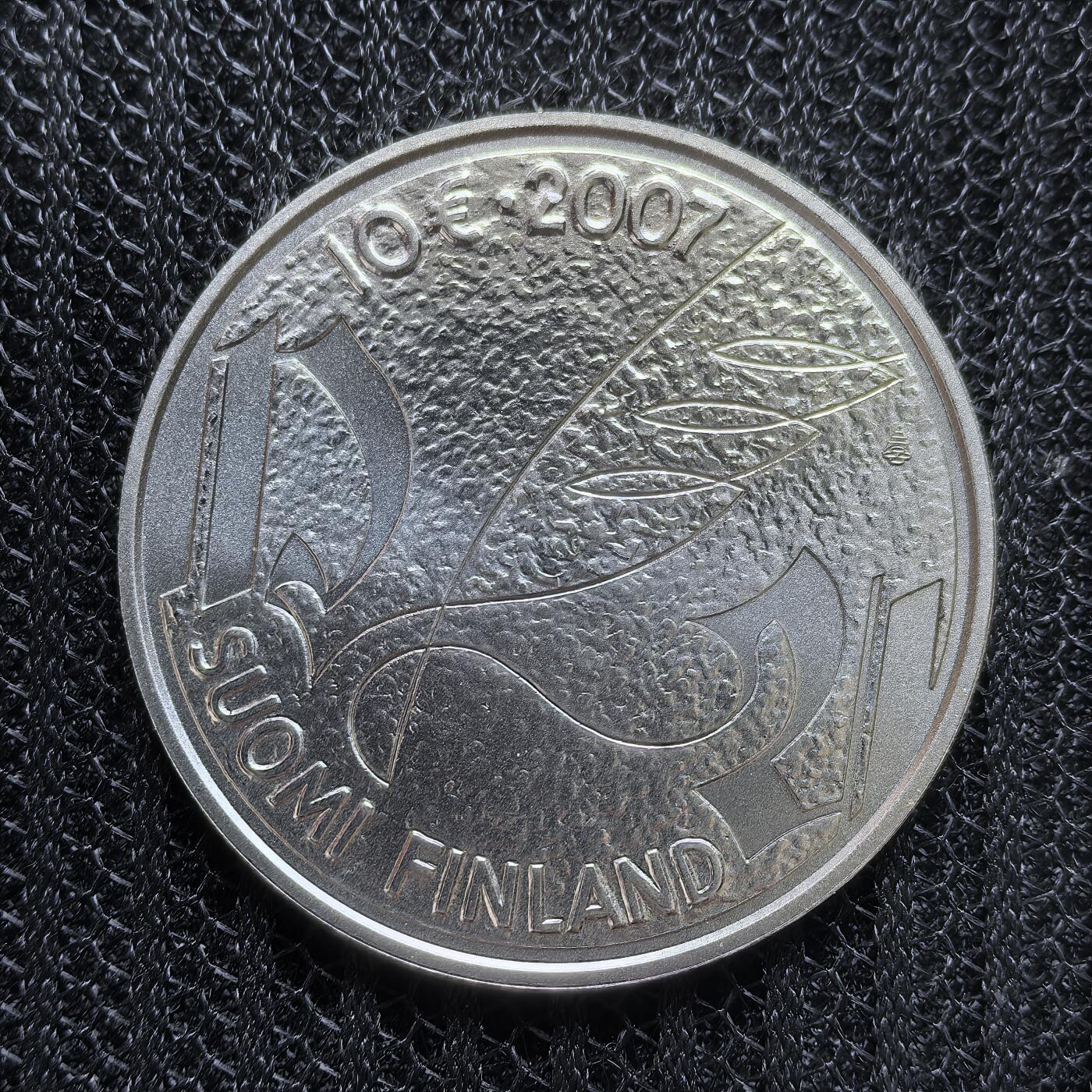 道一币馆币章第一百五十四场 芬兰2007年主教米卡尔·阿格里科拉逝世450周年10欧元银币 25.5g 925S 30000